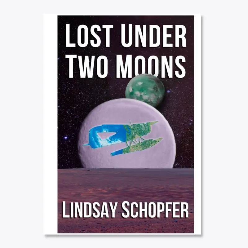 "Lost Under Two Moons" Cover Art Sticker